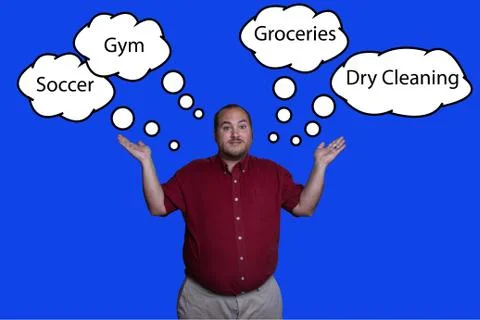 Confused man Stockillustratie