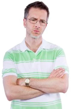 Confused Man Foto stock