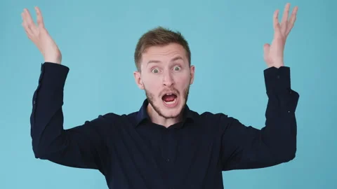 Confused man problem solution stress gif loop Stock Footage 172565129
