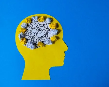 Confused Mind and Mental Clutter Concept Stock Photos