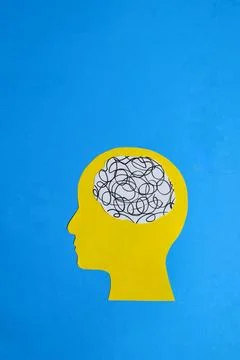 Confused Mind and Mental Clutter Concept Stock Photos