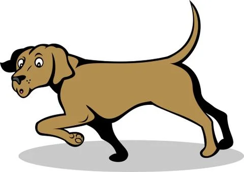 Confused pointer dog Stock Illustration