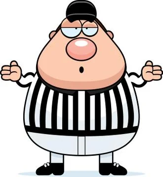 Confused referee Stock Illustration