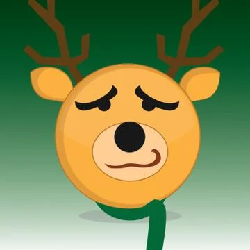 Confused Reindeer Иллюстрация