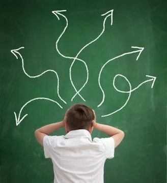 Confused schoolboy Stock Photos