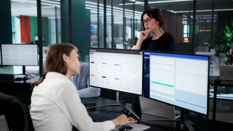Confused Team In Office Upset Over Budget Crisis Stock Footage 328393454