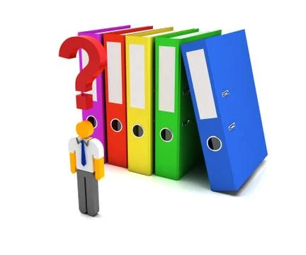 Confused worker with heavy workload Illustrazione stock