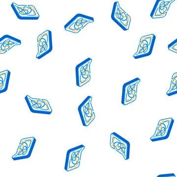 Confusing dialogue isometric icon seamless pattern Illustrazione stock