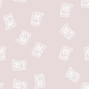 Confusing dialogue line vector seamless pattern Stock Illustration