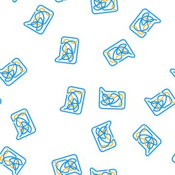 Confusing dialogue vector seamless pattern Stock Illustration