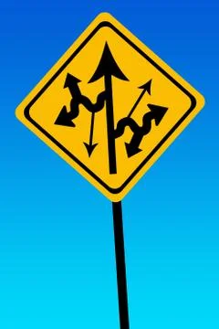 Confusing roads Stock Illustration