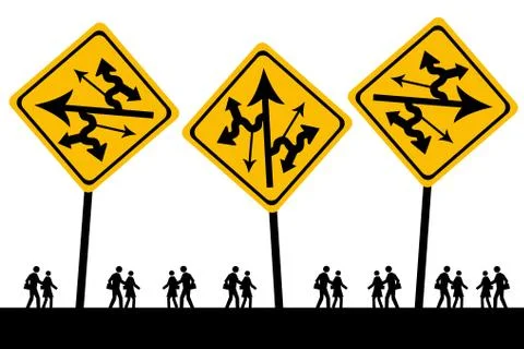 Confusing situation Illustrazione stock