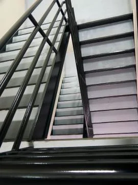 Confusing staircase Stock Photos