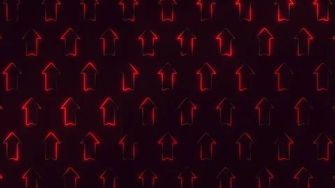 Confusing yet captivating a mesmerizing dance of floating red arrows 스톡 동영상 270411805