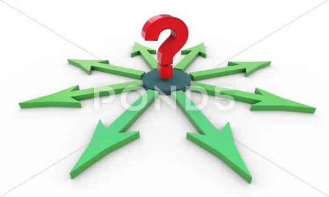 Confusion about decision. Stock Illustration
