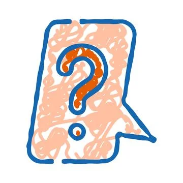 Confusion and uncertainty concept with speech bubble illustration 스톡 일러스트