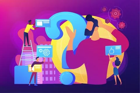 Confusion concept vector illustration Stock Illustration
