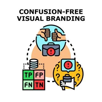 Confusion free visual branding development process イラスト素材