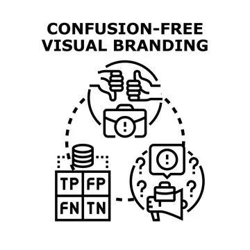 Confusion free visual branding development process イラスト素材