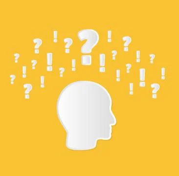 Confusion in head Stock Illustration