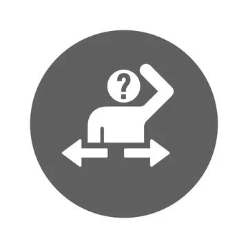 Confusion icon. Stock Illustration
