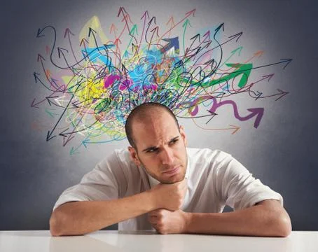 Confusion Foto stock