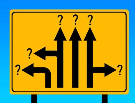 Confusion uncertainty Stock Illustration