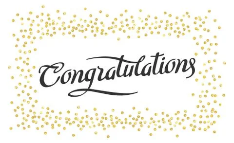 Cong gold frame Stock Illustration