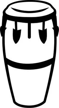 Conga drum Stock Illustration