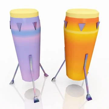 Conga drums Stock Illustration
