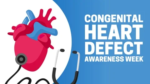 Congenital heart defect awareness week for better and more equitable health Stock Footage 341545942