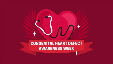 Congenital heart defect awareness week for better and more equitable health Stock Footage 341549634