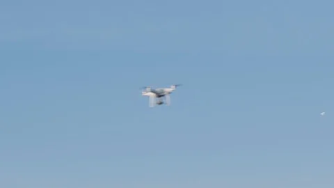 Congested Air Traffic Flying Drones Futu... | Stock Video | Pond5