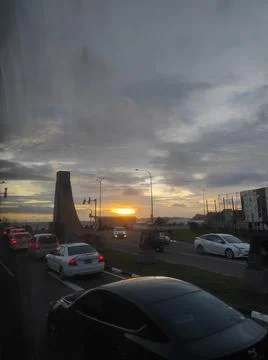 Congested road Stock Photos