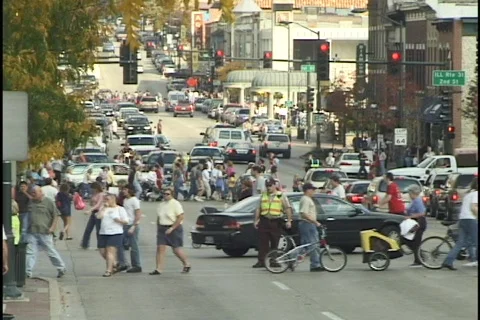 Congested Street 2 Stock Footage 297236