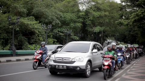 Congestion on the Highway Stock Footage 107657581