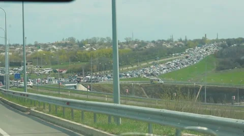 Congestion on the road. Episode2 Stock Footage 55404510