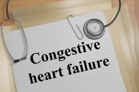 Congestive heart failure concept Illustrazione stock