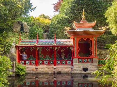 Congleton, Cheshire, UK. 8th August 2016. The Japaneeze Garden at Biddulph Gr Stock Photos