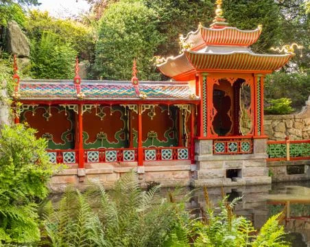 Congleton, Cheshire, UK. 8th August 2016. The Japaneeze Garden at Biddulph Gr Stock-Fotos