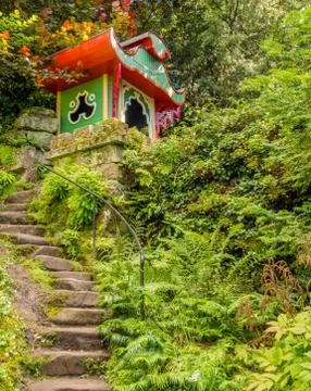 Congleton, Cheshire, UK. 8th August 2016. The Japaneeze Garden at Biddulph Gr Stock Photos