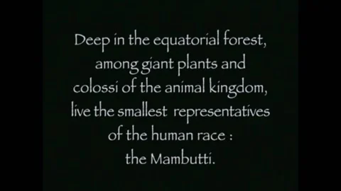 CONGO - 1924 - An explorer meets Mbuti, little people of the Congo. Stock-Footage 288185019