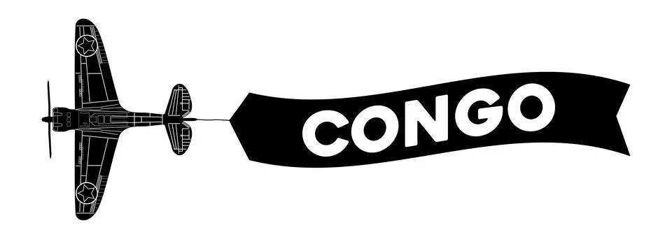 Congo advertisement banner Stock Illustration