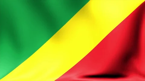 Congo Flag. Background Seamless Looping Animation. 4K High Definition Video Video stock 71898902