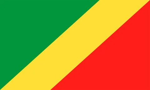 Congo Flag Design Stock Illustration
