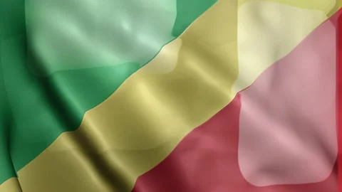 Congo Flag Stock Footage 133775720