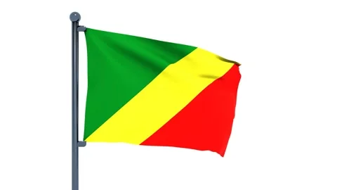Congo Flag Video stock 150196009