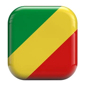 Congo flag icon image Stock Illustration