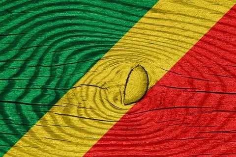 Congo flag Stock Illustration