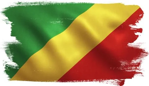 Congo Flag Stock Illustration